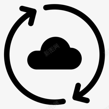 云同步保存服务器图标图标