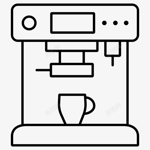 咖啡自动售货机咖啡机浓缩咖啡机图标svg_新图网 https://ixintu.com 咖啡 咖啡机 浓缩 自动售货机