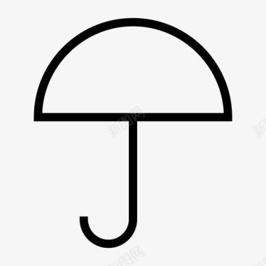 伞覆盖保存图标图标