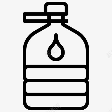 瓶装水饮料食品和餐厅图标图标