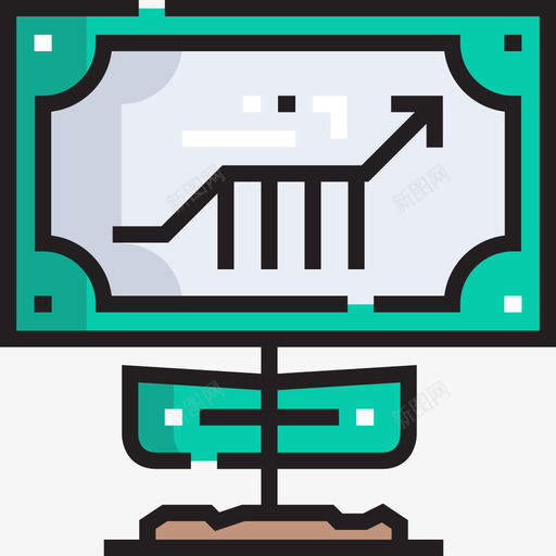 投资投资50线性颜色图标svg_新图网 https://ixintu.com 投资 线性 颜色