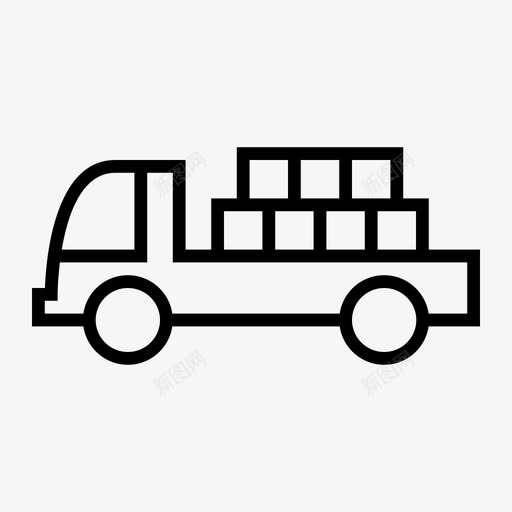 货运卡车工业卡车物流卡车图标svg_新图网 https://ixintu.com 卡车 工业 拖车 物流 货车 货运