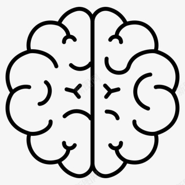 大脑人头脑图标图标