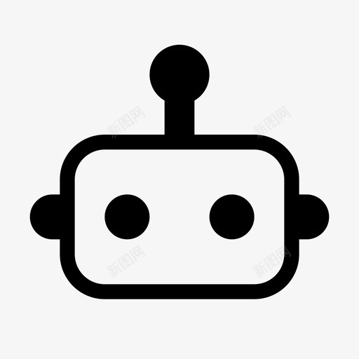 机器人人工智能深度学习图标svg_新图网 https://ixintu.com 人工智能 基本图标集 机器人 深度学习