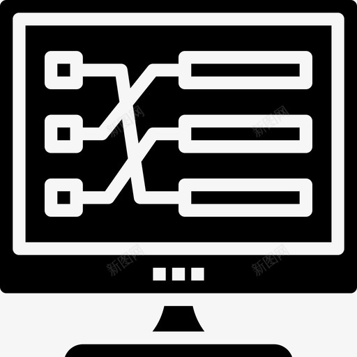 计算机区块链28实心图标svg_新图网 https://ixintu.com 区块 实心 计算机