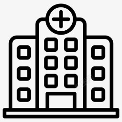 免费医疗集向量医院建筑向量健康中心健康诊所图标高清图片