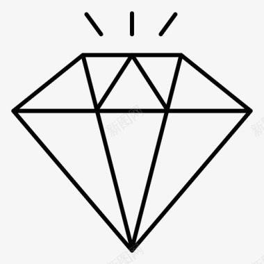 钻石珠宝礼物图标图标