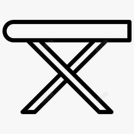 桌子家具家图标svg_新图网 https://ixintu.com 室内设计图标加粗线条集85 家 家具 桌子