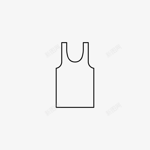 背心布料衣服图标svg_新图网 https://ixintu.com 内衣 布料 紧急 背心 衣服 避难所 难民