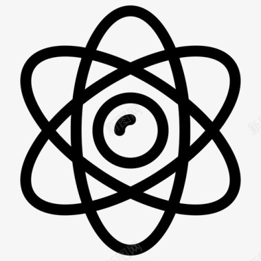 原子教育分子图标图标