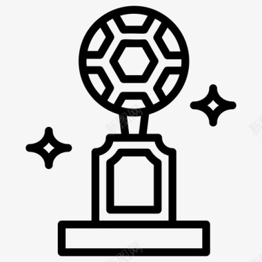 足球奖杯奖成就冠军图标图标