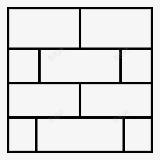 砖块砖块布局形式图标svg_新图网 https://ixintu.com 形式 砖块 砖块布局 策略