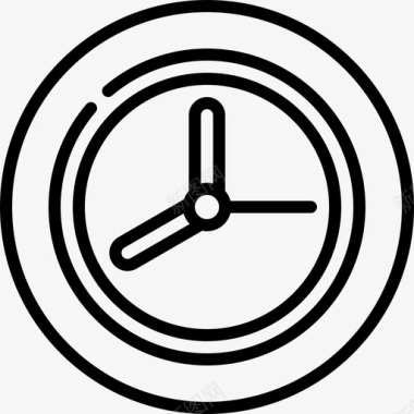 时钟ui43线性图标图标