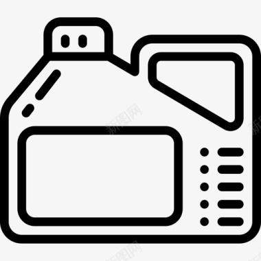 线性煤气罐容器图标图标