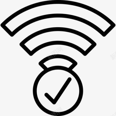 Wifi移动接口线性图标图标