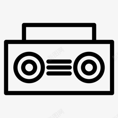 收音机音乐雷达图标图标