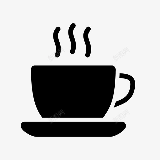 热咖啡杯咖啡意式浓缩咖啡图标svg_新图网 https://ixintu.com 咖啡 咖啡杯 商务 固体 图标 意式 早晨 浓缩 系列 餐厅 马克
