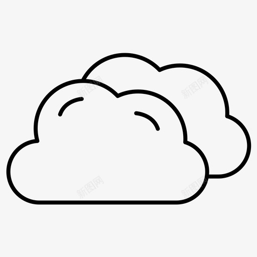 云天气用户界面常规线条集78图标svg_新图网 https://ixintu.com 天气 常规 用户界面 线条