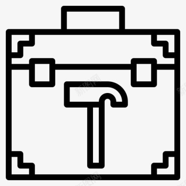 工具箱施工设备图标图标