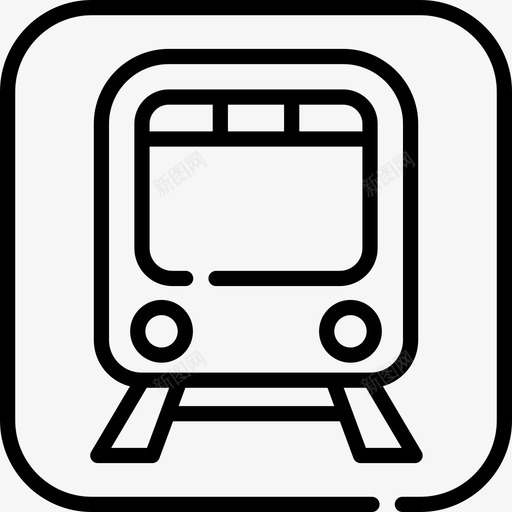 列车禁止信号7线性图标svg_新图网 https://ixintu.com 信号 列车 禁止 线性