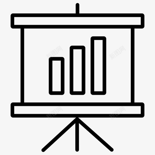 演示文稿办公文具学校文具图标svg_新图网 https://ixintu.com 办公文具 学校 文具 文稿 演示