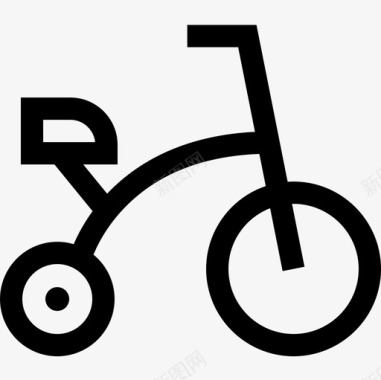 自行车圣诞玩具25直线型图标图标