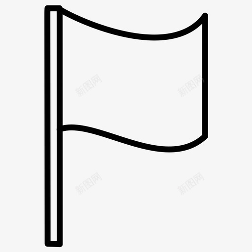 旗帜体育旗帜挥舞旗帜图标svg_新图网 https://ixintu.com 体育 挥舞 旗帜 粗体 线条 通用