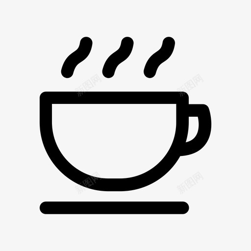 咖啡杯子早上好图标svg_新图网 https://ixintu.com 上好 咖啡 早上 杯子 热的