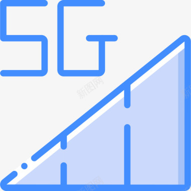 5g移动接口4蓝色图标图标