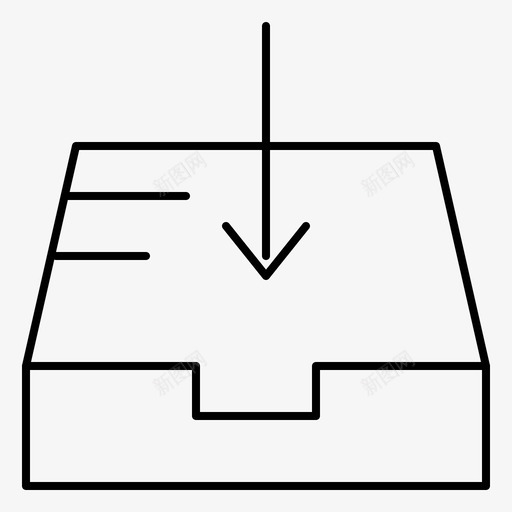 邮件邮箱接收图标svg_新图网 https://ixintu.com 多媒体收集 接收 邮件 邮箱