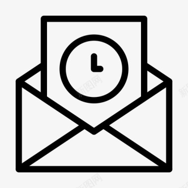 地址电子邮件时间图标图标