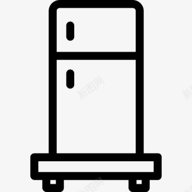 冰箱厨房47线性图标图标