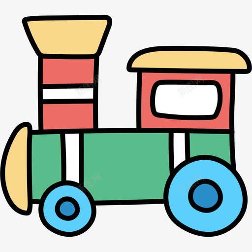 14儿童玩具火车图标svg_新图网 https://ixintu.com 14 儿童玩具 火车