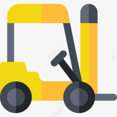 叉车车辆和运输工具7平板图标图标