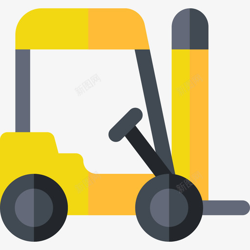 叉车车辆和运输工具7平板图标svg_新图网 https://ixintu.com 叉车 平板 车辆 运输工具
