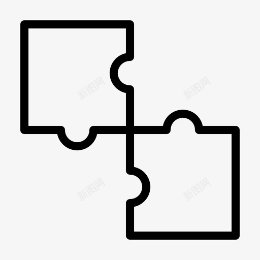 拼图方块游戏图标svg_新图网 https://ixintu.com 医学 拼图 方块 游戏 策略