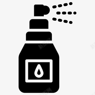 喷雾瓶喷雾器水瓶图标图标
