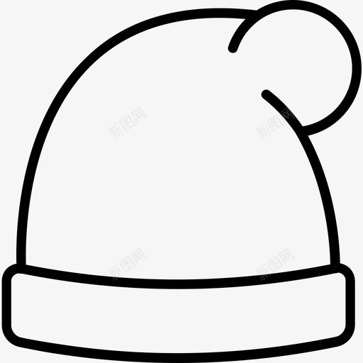 针织帽子配件帽子图标svg_新图网 https://ixintu.com 保暖 帽子 滑雪 运动 配件 针织