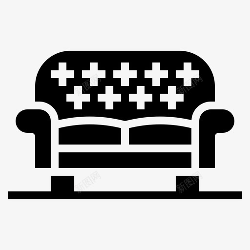 沙发家具休闲图标svg_新图网 https://ixintu.com 休息 休闲 实木 家具 家居装饰 沙发