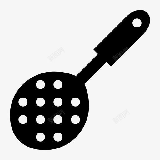 开槽铲烹饪厨房图标svg_新图网 https://ixintu.com 勺子 厨房 家用 开槽 烹饪 餐厅
