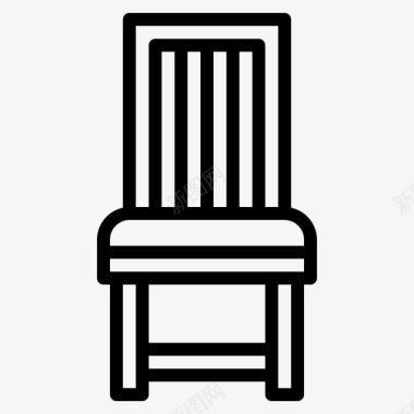 椅子舒适家具图标图标
