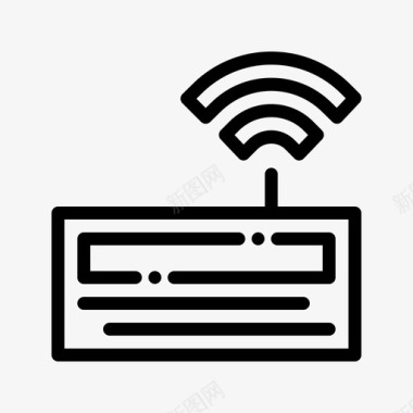 无线键盘计算机47线性图标图标