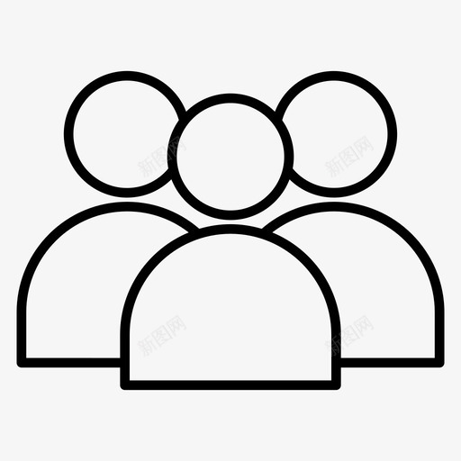 组业务组领导图标svg_新图网 https://ixintu.com 业务组 人员 用户组 项目 领导
