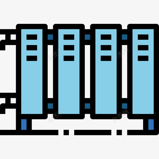 散热器水管工9线性颜色图标svg_新图网 https://ixintu.com 散热器 水管工9 线性颜色