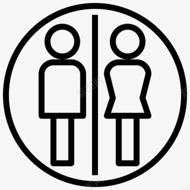 trestroom标志浴室人员图标图标