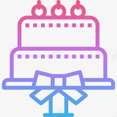 蛋糕礼物20梯度图标图标