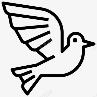 鸽子基督教1直系图标图标