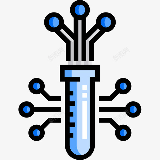 烧瓶生物工程7线性颜色图标svg_新图网 https://ixintu.com 烧瓶 生物工程7 线性颜色