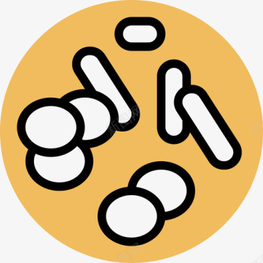 染色体人体器官7黄影图标图标