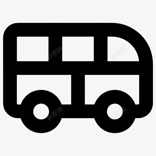 巴士小型巴士交通工具图标svg_新图网 https://ixintu.com 交通工具 小型巴士 巴士 旅游 车辆